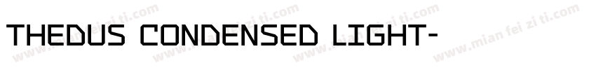 Thedus Condensed Light字体转换